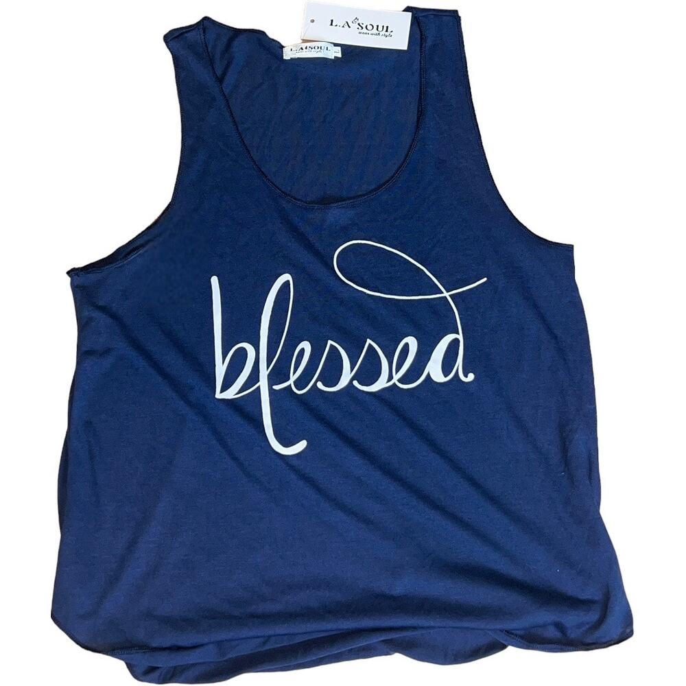 L.A. Soul Navy Tank Top - Size Large